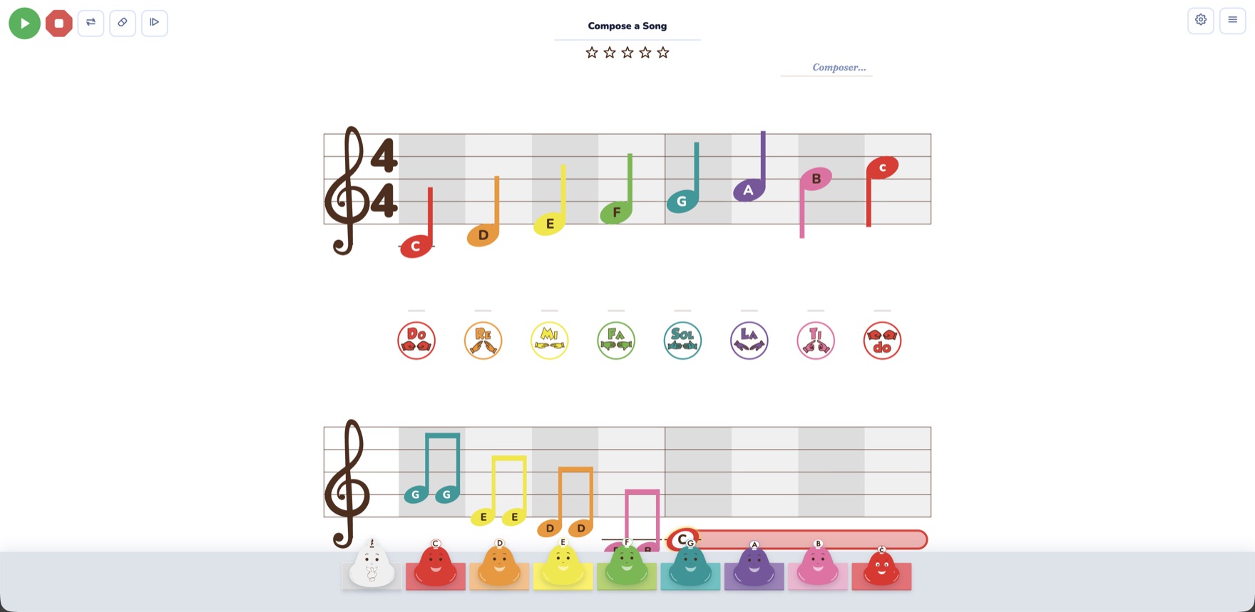 Prodigies Compose. Students write real music in the browser and hear it back.