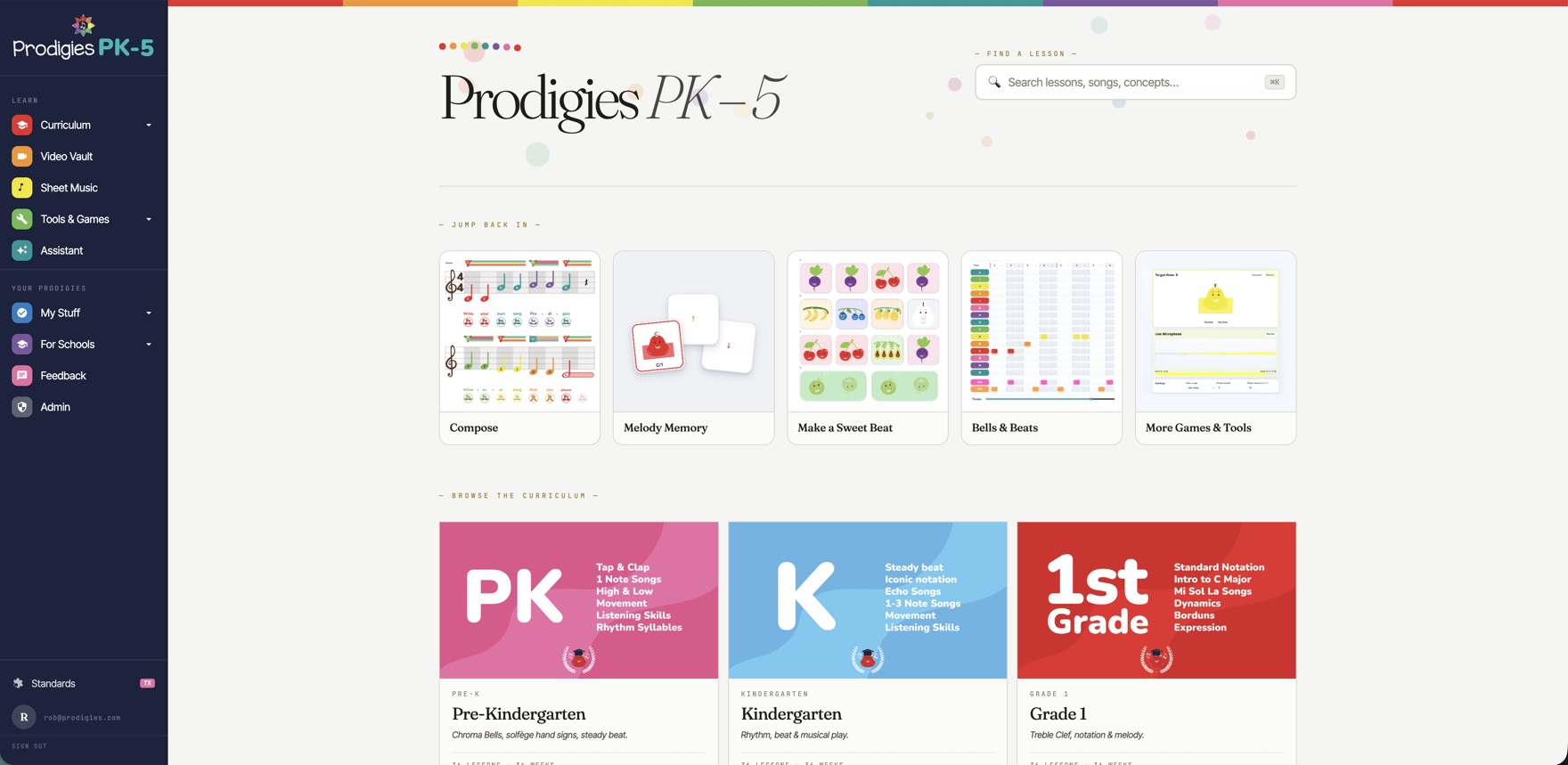 The teacher dashboard. Every tool, every grade, one screen.